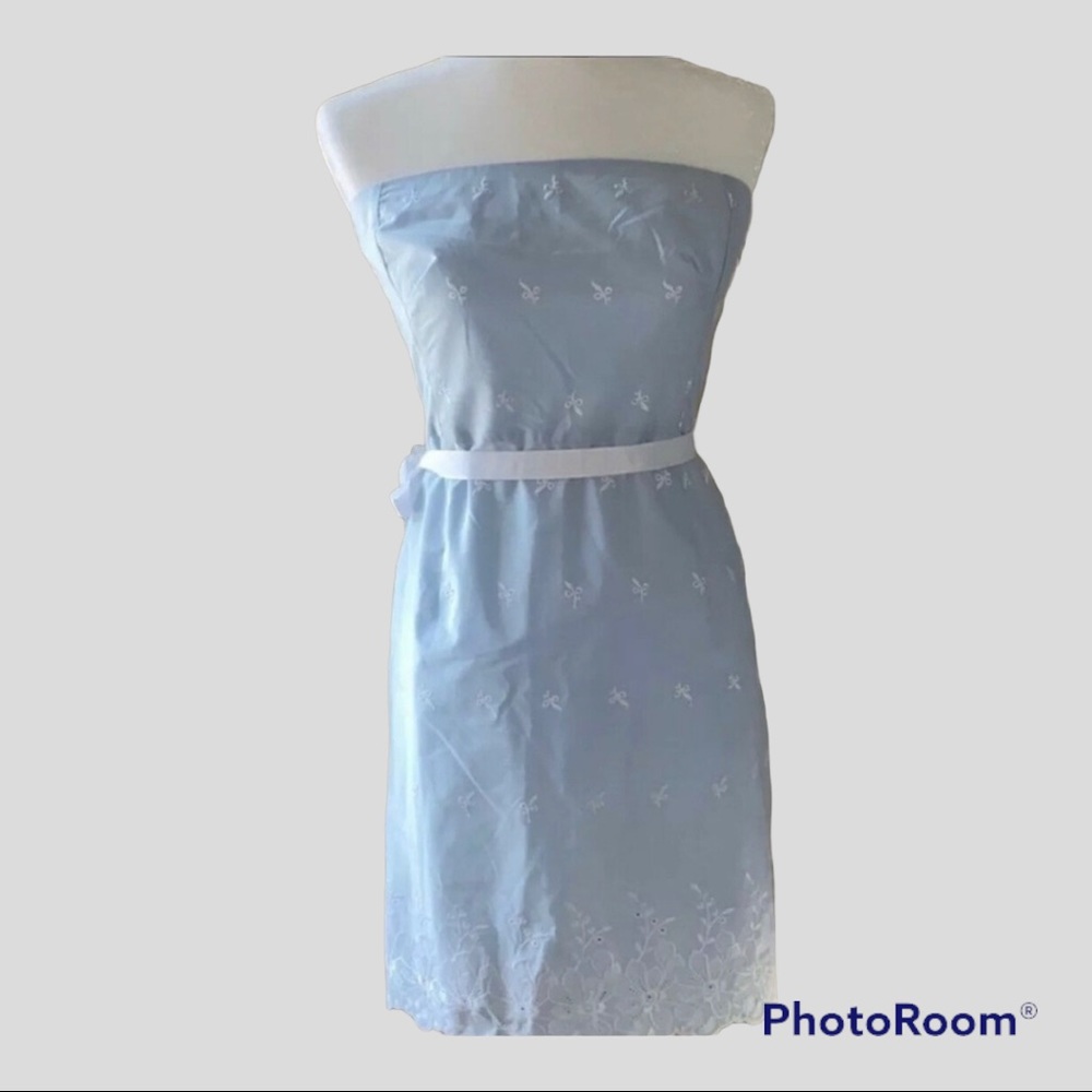 Moda International Baby Blue Strapless Dress